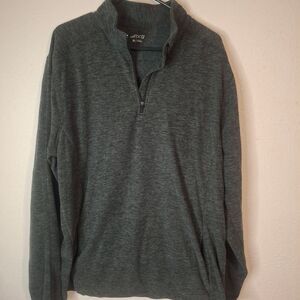 bcg Men's Gray Quarter-Zip Sweater size XL